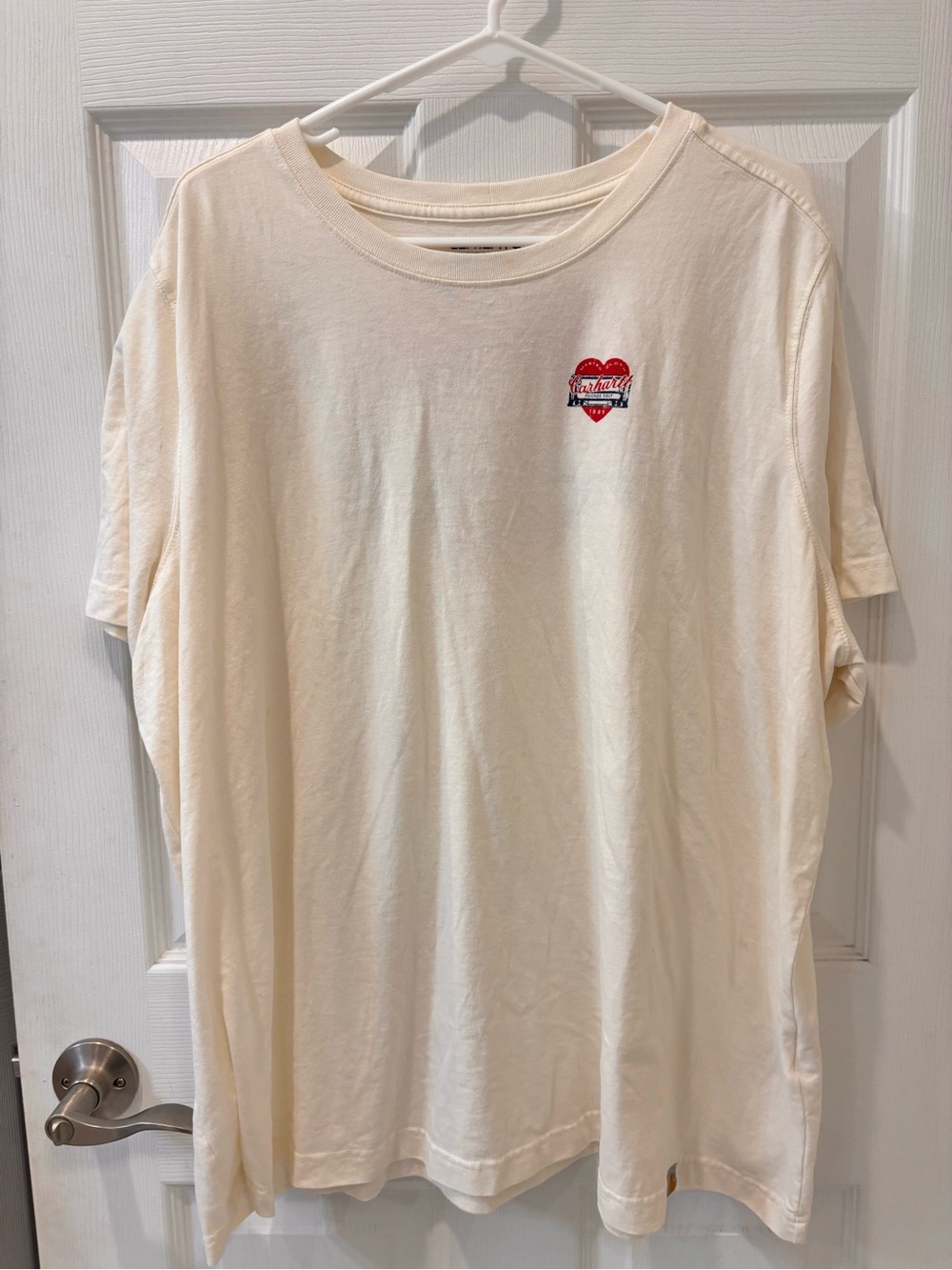 Carhartt Cream Graphic Heart T-Shirt